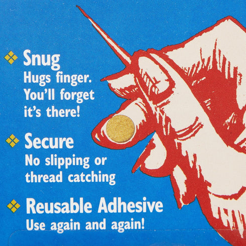 Colonial Needle Co Leather Thimble Pad 1 Sheet of 12 Pads...