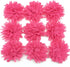 PEPPERLONELY 10PC Set Fuchsia Lace Petal Fabric Flowers, 4 Inch...
