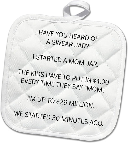 3D Rose Mom Jar Pot Holder, 8 x 8...