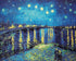 Pintoo Jigsaw Puzzles 500 Piece for Adults - Vincent van Gogh - Starry Night Over The Rhone, 1888 Beautiful Plastic Puzzle for Home Decor Zero Dus...