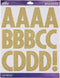 Sticko Alphabet Stickers, Regular X-Large, Gold Glitter Futura...