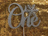Silver One Snowflake Cake Topper - Winter Onederland 1st Birthday Cake Decorations...