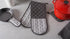 DII Double Strip Chef Kitchen Cooking & Baking Collection, Double Oven Mitt, 35x7.5, Mineral Gray...