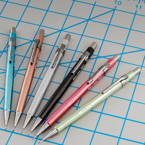 Pentel Sharp Mechanical Pencil, (0.7mm), Medium Line, Metallic Barrel, Assorted Colors, Pack of 3 (P207MBP3M)...