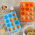 2PCS Silicone Oreo Molds, LCCOWOT 12 Cavity Cookie Chocolate Round Silicone Mold, Baking Mold for Chocolate, Oreo, Cookie, Cany, Mini Cake, Dishwa...