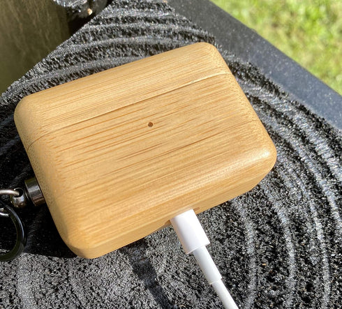 Natural Wood Airpods Case - Cover Case Protector Skin Compatible with AirPods Pro Wireless Charging Case Made of Unique Wood Accessories (AirPods ...
