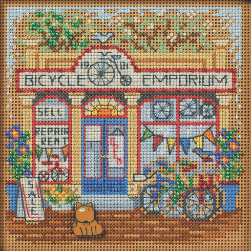 Mill Hill Bicycle Emporium Beaded Counted Cross Stitch Kit Buttons & Beads 2024 Spring Series MH142412...