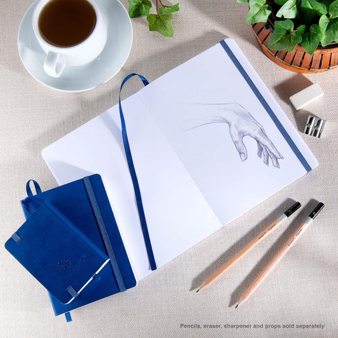 Pentalic 6" x 8" Pocket Sketchbook Traveler Journal, 160 Pages, Royal Blue...