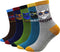 Men's 5 Packs Fun Crazy Animal Cotton Casual Crew Socks...