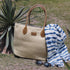 HOXIS Straw Rattan Women Tote Summer Beach Shoulder Handbag Medium Size 17.8''x12.6"x5.1"...