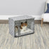 New World PeT Products Dog Crate Cover Featuring Teflon Fabric Protector, Dog Crate Cover Fits Midwest 24-Inch Dog Crates, Light Gray Designer Pat...