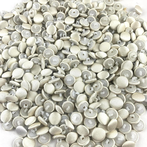 50pc/Set Champagne Satin Cloth Buttons with Shank and Same Color Buckle Rope for Bridal Wedding Dress Gowns Tuxedo Suit Sewing Button 12.5mm...