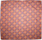 Elegant Red Gold Cathedral Print Silk Handkerchief Rich Arabesque Design – 100% Silk - Large 16” Square...