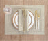 Solino Home Linen Placemats Set of 4 - Classic Hemstitch Natural Placemats 14 x 19 Inch - 100% Pure Linen Table Mats for Summer, Fall...