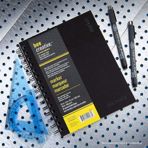 Bee Paper - 5.5" x 8" Creative Marker Drawing Journal...
