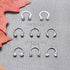 Dyknasz Horseshoe Circular Barbell Clear CZ Opal Stone Nose Septum Rings Hoop Retainer for Women Men Helix Cartilage Tragus Earring 316L Surgical ...
