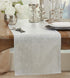 SARO LIFESTYLE Shimmering Evening Event Table Runner, 15" x 72", Silver...