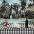 Childom 3 Pack Black and White Checkered Tablecloths 54"x108" Disposable Plastic Table Cloths Buffalo Plaid Tablecloths for Home,Halloween,Picnic ...