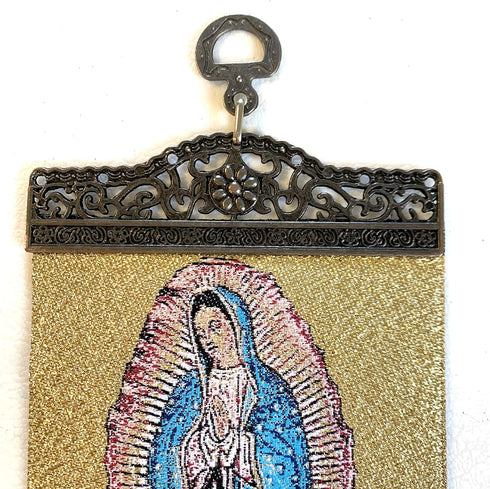 Religious Icon – Our Lady of Guadalupe - Holy Blessed Virgin Mary - Wall Hanging Tapestry Banner Art Decor - Christian Orthodox Catholic - 11 x 4 ...
