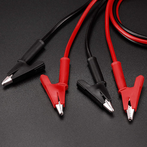 KAIWEETS Alligator Clips Electrical Test Leads Set, 15A Jumper Wires Heavy Duty with Protective Copper Clips, Premium PVC Silicone Cables for Elec...