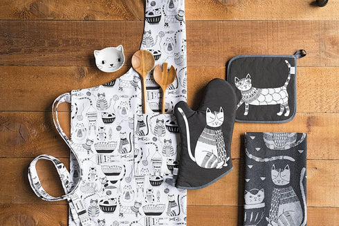 Now Designs Basic Oven Mitt, Purr Party, 2 Count...