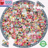 eeBoo: Piece and Love Women March! 500 Piece Round Circle Jigsaw Puzzle, Puzzle for Adults and Families, Glossy, Sturdy Pieces and Minimal Puzzle ...