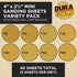 Dura-Gold Sanding Stick Kit with Ergo Handle Yellow Flat with 40 sheet Sandpaper Starter Kit...