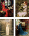 Art Prints Set: FOUR BEAUTIES by John Williams Waterhouse (8"×10" set of 4 prints)...