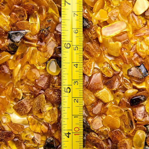 Amber Stones Polished and Raw 100% Natural Baltic Chips Resin Ambar Piedra for DIY Crafting Jewelry and Beading Loose Beads (No Holes) - Amber Cul...