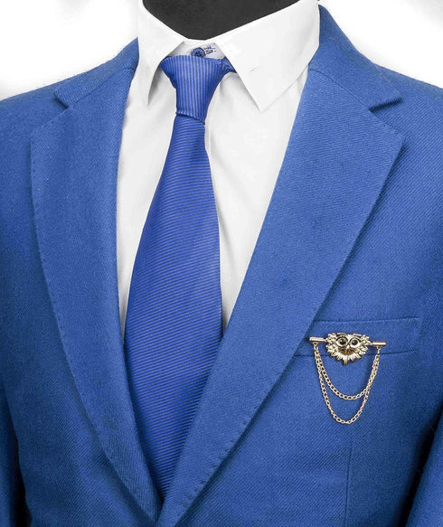 Knighthood Gold Lucky Owl Lapel Pin Badge Coat Suit Collar Accessories Brooch for Men...
