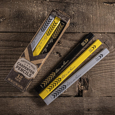 Rite in the Rain All-Weather Carpenter Pencils, Tough Medium HB Lead, Made in the USA, 12 pack (No. 59-12)...