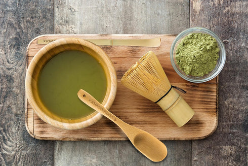 BambooWorx Matcha Whisk Set - (Chasen), Traditional Scoop (Chashaku), Tea Spoon. The Perfect Sets to Prepare a Traditional Cup of Japanese Tea, Ha...