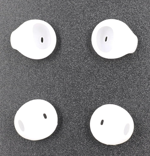 ALXCD Ear Gels Tips for Galaxy Ear Buds, 2 Pair Soft Comfortable White Silicone Replacement Ear Tips for Samsung Galaxy Earphone S6edge/ S7/ S7edg...