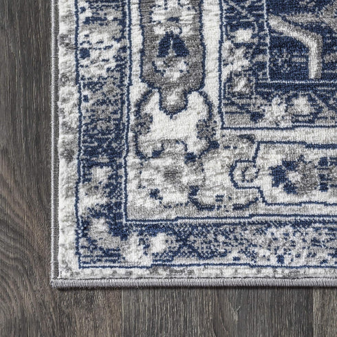 JONATHAN Y MDP106B-3 Modern Vintage Medallion Traditional Indoor Area Rug Country Easy -Cleaning Bedroom Kitchen Living Room Non Shedding, 3 X 5, ...