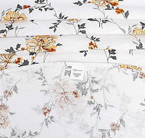 RUVANTI Round Tablecloth 70 Inch, for 24-48 Inch Round Tables, 100% Cotton Table Cloth Stain Resistant, Washable, Perfect for Kitchen, Dining, Par...