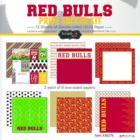 Scrapbook Customs Red Bulls Pride Scrapbook Kit...