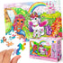 Marlo&Buzz 100-Piece Glitter Jigsaw: Unicorn and Mermaid Princess Puzzles Designed for Kids ages 4-8. Large Pieces for Little Hands, Easy Daily Fu...