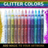 Acrylic Glitter Paint Marker Pens, Ultra Fine Point 0.7mm - Sparkle Paint Pens for Rock Painting, Stone, Ceramic Glass, Wood, Card Stock, Canvas, ...