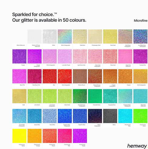 Hemway Craft Glitter 100g / 3.5oz Glitter Flakes for Arts Crafts Tumblers Resin Epoxy Scrapbook Glass Schools Paper Halloween Decorations - Microf...