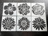 HELLATHUN 6pcs Reusable Large Flower Stencil (12x12 Inches), Sunflower Stencil, Rose Stencil, Dahlia Stencil, Floral Stencil for Painting on Furni...