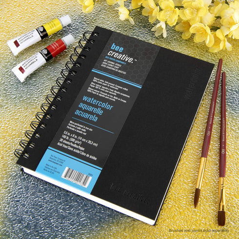 Bee Paper - 5.5"x 8" Bee Creative Watercolor Journal...