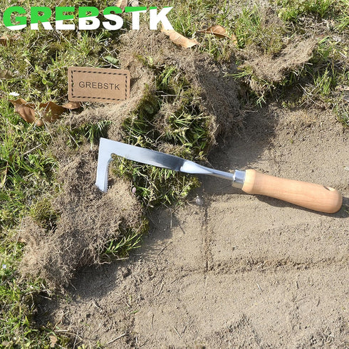 GREBSTK Crack Weeder Crevice Weeding Tool Manual Weeder Beech Handle Lawn Yard Gardening Tool...