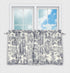 Victoria Park Toile 68-Inch-by-30 Inch Tailored Tier Curtains, Blue...