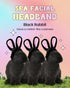 CHASIN' RABBITS Spa Headband for Washing Face – Black Rabbit | Skincare Headbands Makeup Headband for Washing Face | Black Headband Hair Styling A...