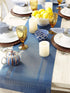 DII PVC Tabletop Collection Woven Indoor/Outdoor, Table Runner, 14x72, Nautical Blue...
