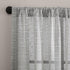 Clean Window Textured Slub Stripe Anti-Dust Allergy/Pet Friendly Sheer Curtain Panel, Gray, 52" W x 63" L (1 Panel)...
