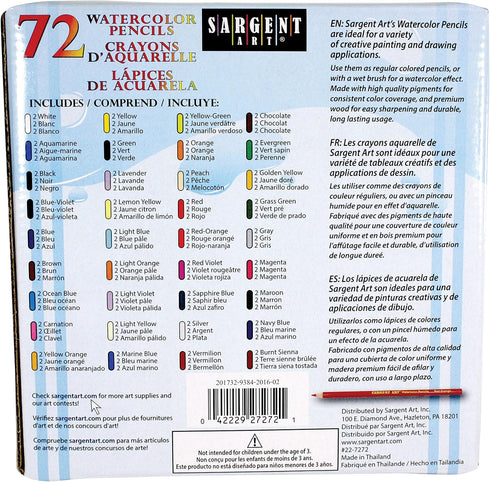 Sargent Watercolor Pencils 72 ct....
