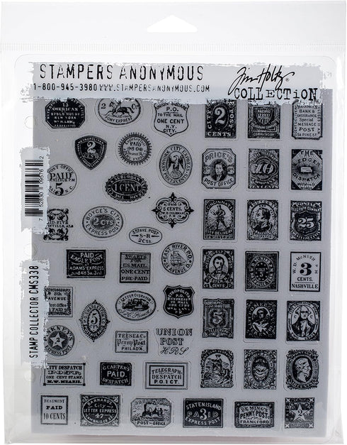Stampers Anonymous Tim Holtz Cling 7"X8.5", Stamp Collector...