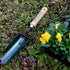 Japanese Garden Trowel Serrated Edge Heavy Duty Japanese Steel with Wood Handle, Made in Japan, Garden Transplanter Tool for Digging, Scooping, Cu...