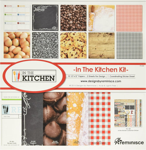 Reminisce in The Kitchen Collection Kit, Multicolor, 12" by 12", (ITK-200)...